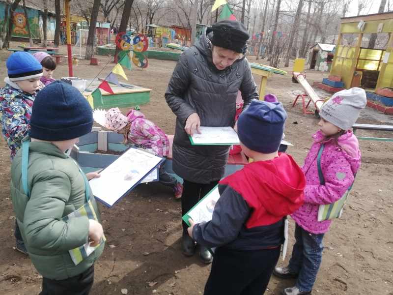 Наблюдение на прогулке в старшей группе осенью